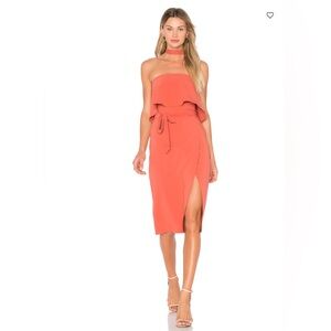 Lovers + Friends Coral Midi Dress // XS